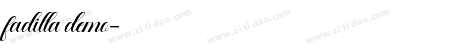 fadilla demo字体转换